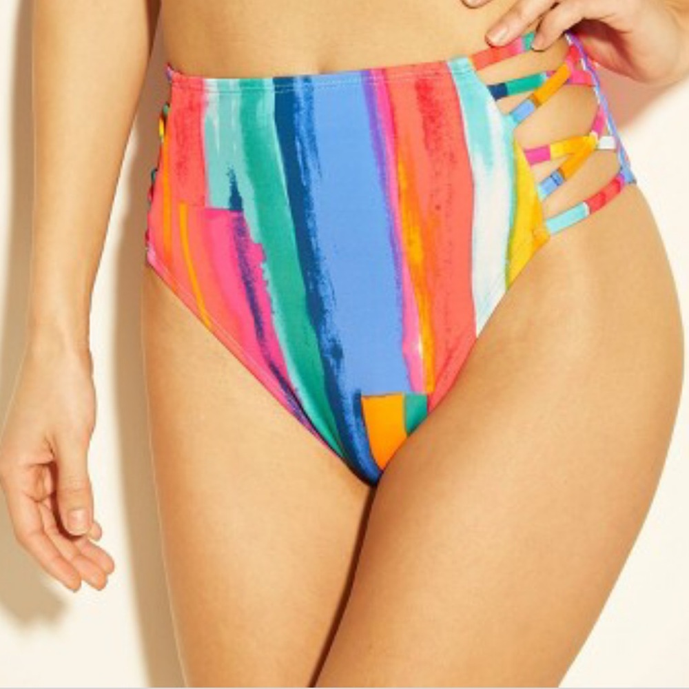 High Leg High Waist Bikini Bottom
